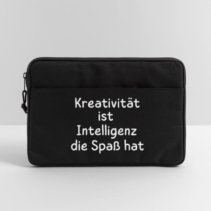 Creativity is intelligence that has fun Statement Laptop bag 13"