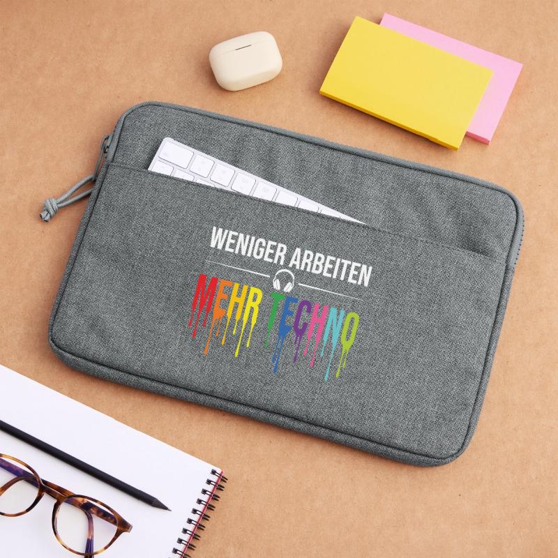 Less work, more techno – Rave Statement Laptop bag 13"