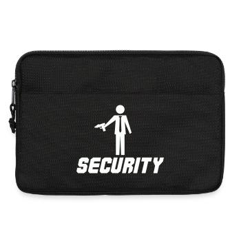 Security mit Waffe - Laptoptasche 13" - Schwarz - Vorne
