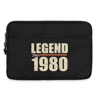 Anniversaire 1980 | Légende depuis 1980 - Sacoche pour ordinateur portable 13 pouces - noir - Devant