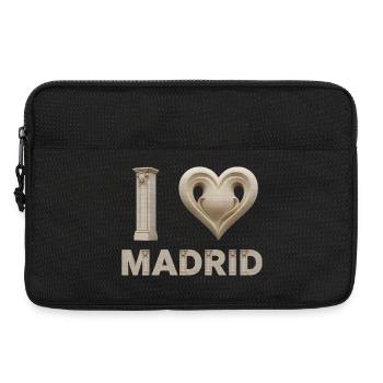 I Love Madrid – Monumental Architecture - Laptop bag 13" - black - Front