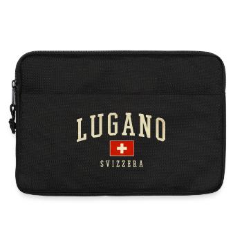 Lugano Schweiz Vintage Emblem - Laptoptasche 13" - Schwarz - Vorne