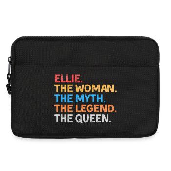 Ellie The Woman The Myth The Legend The Queen - Laptop bag 13" - black - Front