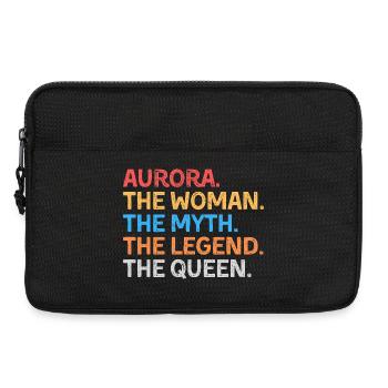 Aurora Die Frau Der Mythos Die Legende Die Königin - Laptoptasche 13" - Schwarz - Vorne