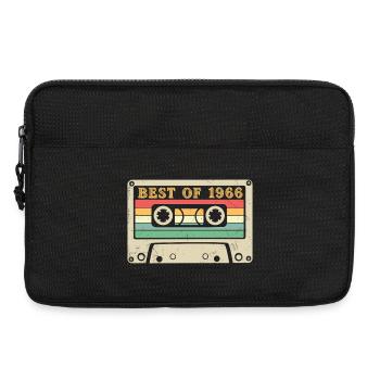 Best of 1966 Retro Kassette 60. Geburtstag - Laptoptasche 13" - Schwarz - Vorne