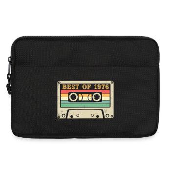 Best of 1976 Retro Kassette 50. Geburtstag - Laptoptasche 13" - Schwarz - Vorne