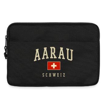 Aarau Schweiz Vintage Emblem - Laptoptasche 13" - Schwarz - Vorne