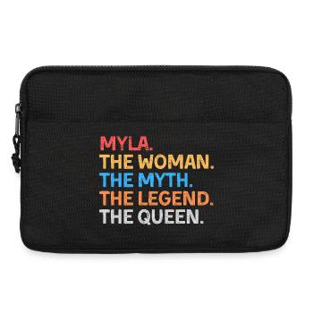 Myla The Woman The Myth The Legend The Queen - Laptop bag 13" - black - Front