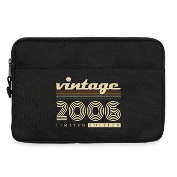 Vintage 2006 Vintage Retro Birthday Gift - Laptop bag 13" - black - Front
