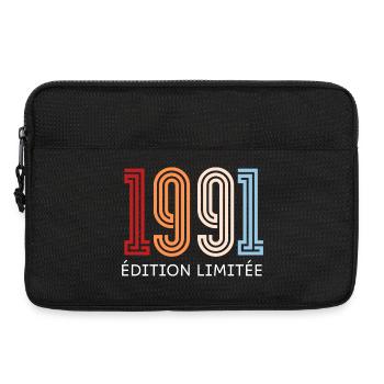 1991 édition limitée vintage - Sacoche pour ordinateur portable 13 pouces - noir - Devant