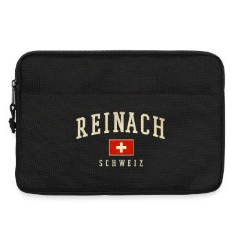 Reinach Schweiz Emblem Logo - Laptoptasche 13" - Schwarz - Vorne