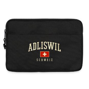 Logo vintage d’Adliswil, Suisse - Sacoche pour ordinateur portable 13 pouces - noir - Devant