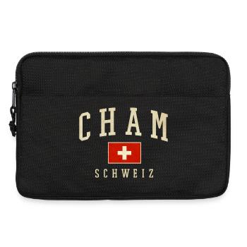 Logo vintage de CHAM SUISSE - Sacoche pour ordinateur portable 13 pouces - noir - Devant