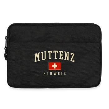Muttenz Switzerland Vintage Emblem - Laptop bag 13" - black - Front