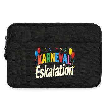 Karneval Eskalation - Laptoptasche 13" - Schwarz - Vorne