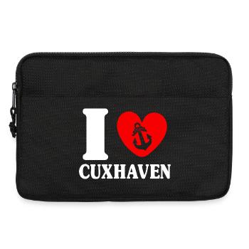 North Sea Holiday I LOVE CUXHAVEN Lustig - Laptop bag 13" - black - Front