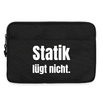Statics does not lie. - Laptop bag 13" - black - Front