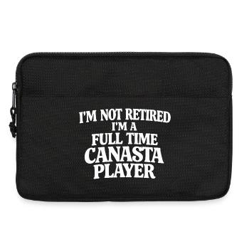 Vollzeit Canasta-Spieler - Laptoptasche 13" - Schwarz - Vorne