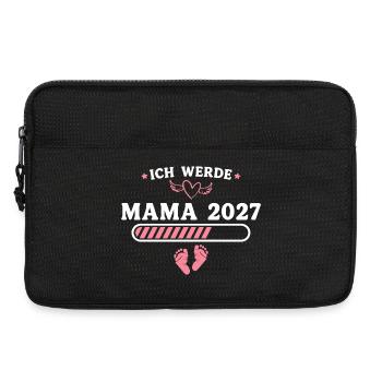 Ich werde Mama 2027 – Schwangerschaft Verkündung - Laptoptasche 13" - Schwarz - Vorne