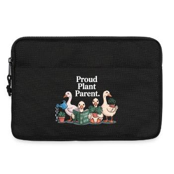 Plants Shirt Geese Garden Gift Idea - Laptop bag 13" - black - Front