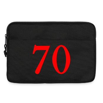 70. 70 ANS. 70e ANNIVERSAIRE. ANNIVERSAIRE 70 ANS. - Sacoche pour ordinateur portable 13 pouces - noir - Devant