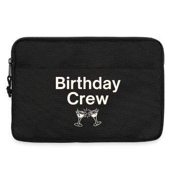 Birthday Crew - Laptop bag 13" - black - Front