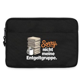 Sorry Nicht Meine Entgeltgruppe Beamte TVöD Büro - Laptoptasche 13" - Schwarz - Vorne