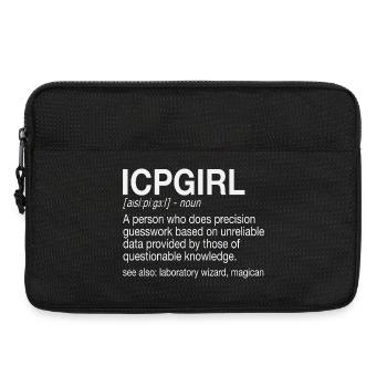 ICP-MS Girl Mass Spectrometry - Laptop bag 13" - black - Front