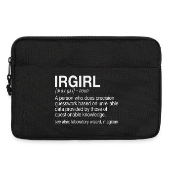 FTIR Infrarotspektroskopie Girl Chemie - Laptoptasche 13" - Schwarz - Vorne