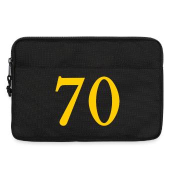 70. 70 ANS. 70e ANNIVERSAIRE. ANNIVERSAIRE 70 ANS. - Sacoche pour ordinateur portable 13 pouces - noir - Devant