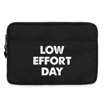 Low Effort Day - Laptop bag 13" - black - Front