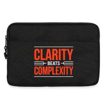 Logo Designer Clarity Beats Creative Designer - Laptop bag 13" - black - Front