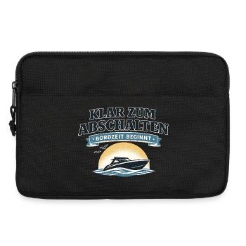 Klar zum Abschalten Boot Spruch für Freizeit - Laptoptasche 13" - Schwarz - Vorne