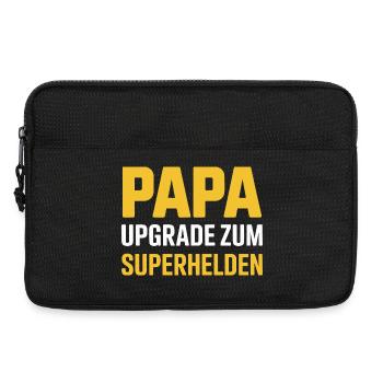 Papa Level Experte Gamer Spruch Zocken Gaming - Laptoptasche 13" - Schwarz - Vorne