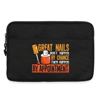 Nageldesigner Nageldesignerin Kosmetik Nagelstudio - Laptoptasche 13" - Schwarz - Vorne
