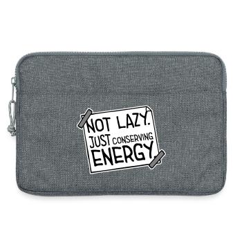 Pas paresseux, juste économiser de l’énergie, drôle de paresseux à dire - Sacoche pour ordinateur portable 13 pouces - gris chiné - Devant