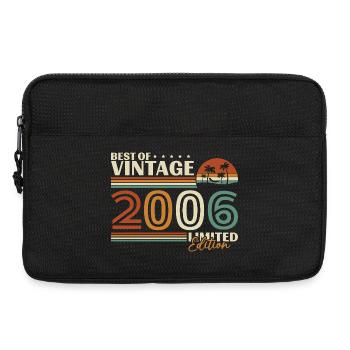 2006 Vintage Retro Birthday Gift - Laptop bag 13" - black - Front