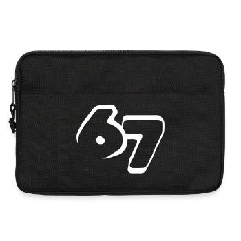 67 "six seven" drawn - Laptoptasche 13" - Schwarz - Vorne