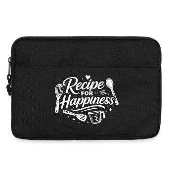 recipe for happiness - Laptoptasche 13" - Schwarz - Vorne