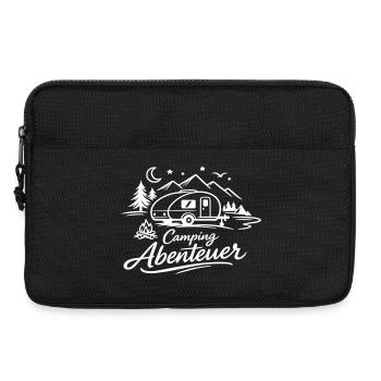 Camping Abenteuer - Laptoptasche 13" - Schwarz - Vorne