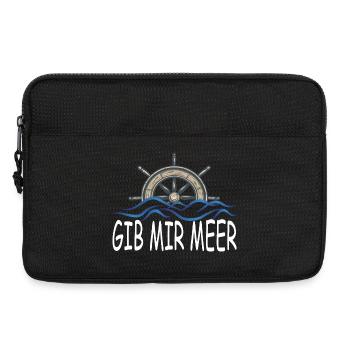 Gib mir Meer - Laptoptasche 13" - Schwarz - Vorne