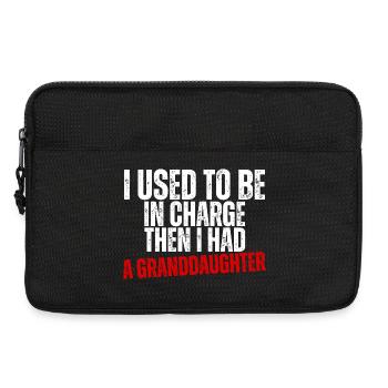 Be in Charge Then I Had A Daughter Funny dad - Sacoche pour ordinateur portable 13 pouces - noir - Devant