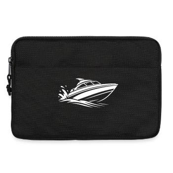 Surf minimaliste en bateau à moteur en eau d’été - Sacoche pour ordinateur portable 13 pouces - noir - Devant