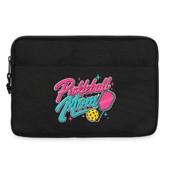 Pickleball Mom Paddle Sportspielerin - Laptoptasche 13" - Schwarz - Vorne