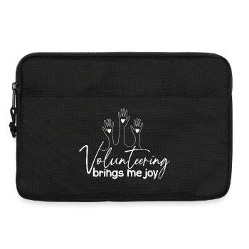 Citation d’assistant social m’apporte de la joie sociale - Sacoche pour ordinateur portable 13 pouces - noir - Devant