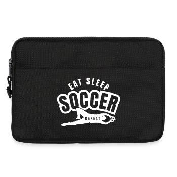 MANGEZ, DORMEZ, LE FOOTBALL RÉPÈTE - Sacoche pour ordinateur portable 13 pouces - noir - Devant