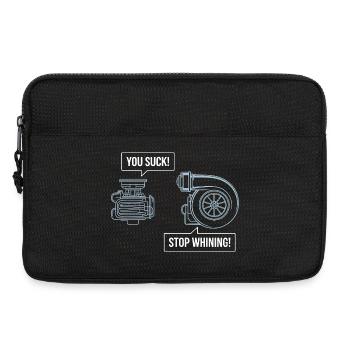 Auto You Suck Stop Whining Tuning KFZ Mechaniker - Laptoptasche 13" - Schwarz - Vorne