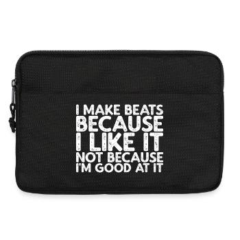 I Make Beats Because I Like It - Laptoptasche 13" - Schwarz - Vorne