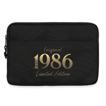 Cadeau pour les 40 ans Millésime Juillet 1986 - Sacoche pour ordinateur portable 13 pouces - noir - Devant