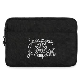 Je peux pas j'ai Compostelle - Sacoche pour ordinateur portable 13 pouces - noir - Devant
